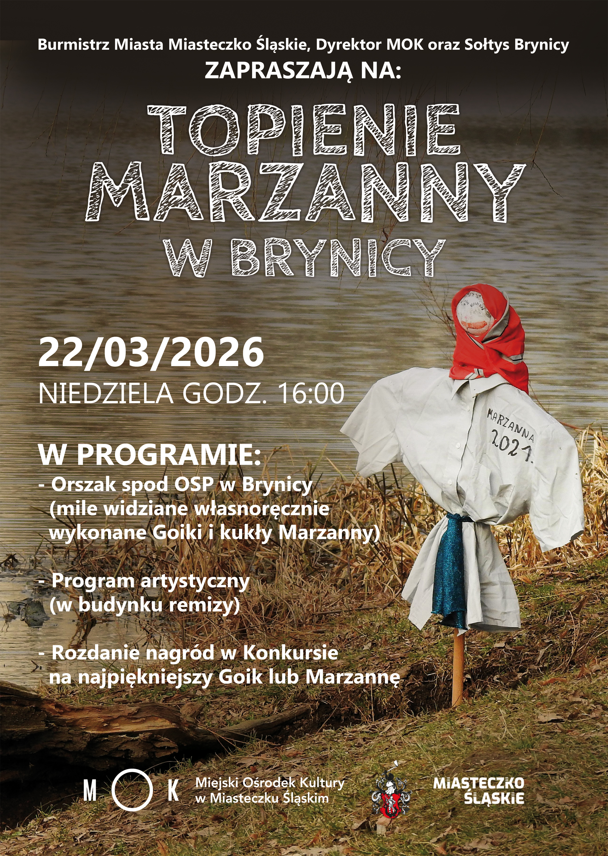 Topienie Marzanny 23.03.2025r. w Brynicy