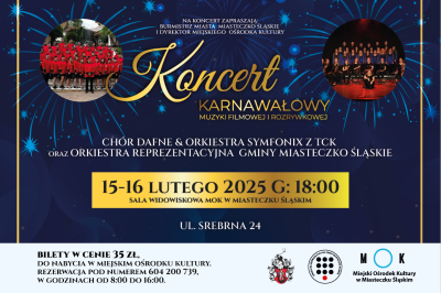 grafika do wpisu: Koncert Karnawałowy 15-16.02.2025r.