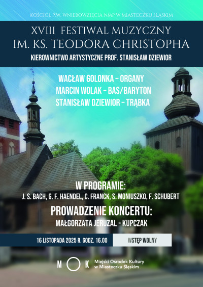 grafika do wpisu: XVIII FESTIWAL MUZYCZNY IM. KS. TEODORA CHRISTOPHA