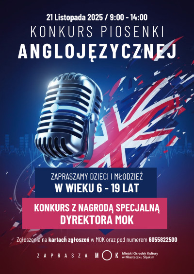 grafika do wpisu: KONKURS PIOSENKI ANGLOJĘZYCZNEJ