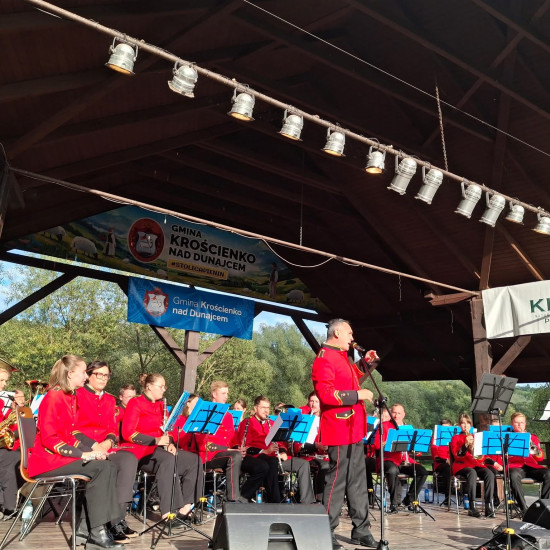 Orkiestra Reprezentacyjna Gminy Miasteczko Śląskie z wizytą w Krościenku.