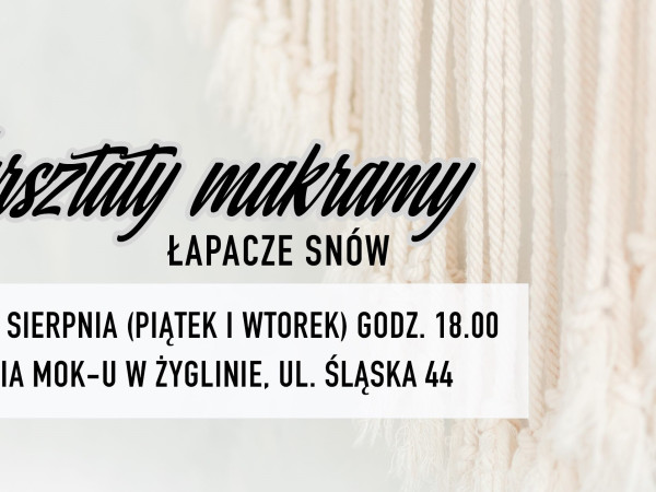 Warsztaty makramy