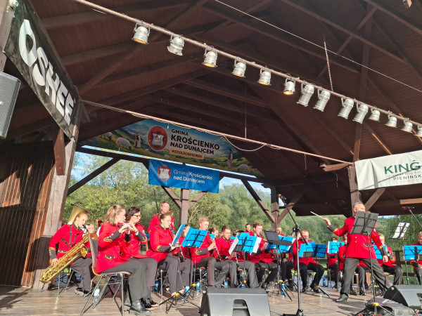 Orkiestra Reprezentacyjna Gminy Miasteczko Śląskie z wizytą w Krościenku.