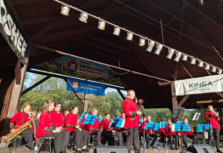 Orkiestra Reprezentacyjna Gminy Miasteczko Śląskie z wizytą w Krościenku.