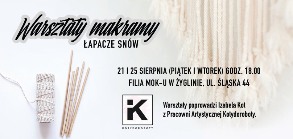 grafika dla wpisu: Warsztaty makramy