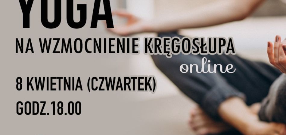 grafika dla wpisu: YOGA na wzmocnienie kręgosłupa