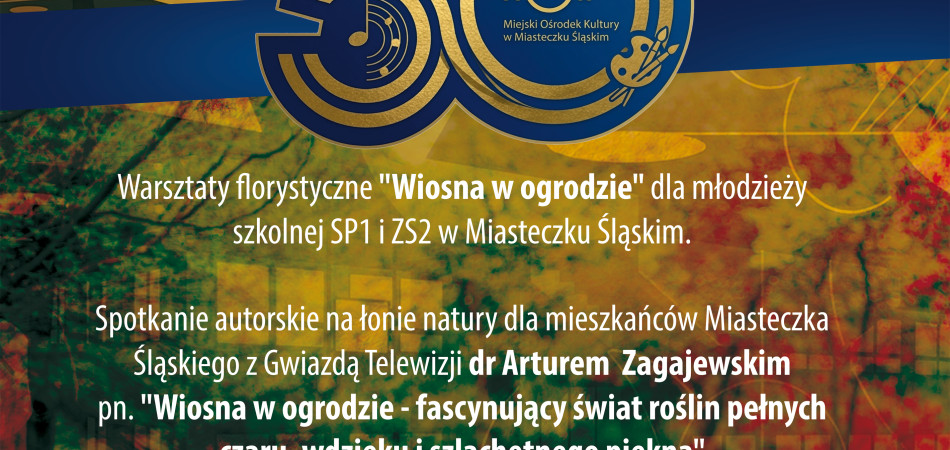 grafika dla wpisu: 50-lecie MOK im. Krzysztofa Respondka w Miasteczku Śląskim