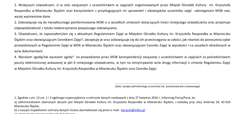 grafika dla wpisu: KARTA UCZESTNIKA ZAJĘĆ W MOK