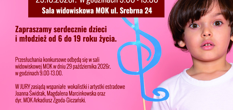 grafika dla wpisu: II MIEJSKI KONKURS PIOSENKI POLSKIEJ
